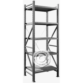 стеллаж ms u 2000х700х600 (5 полок, нагрузка на полку 200 кг)