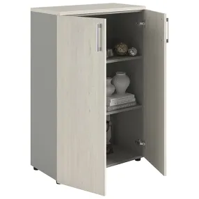 шкаф nw 1280 закрытый белое дерево/серый