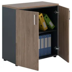 шкаф nw 0880 закрытый темный орех/антрацит