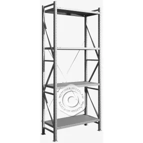 стеллаж ms u 2500х1000х500 (4 полки, нагрузка на полку 200 кг)