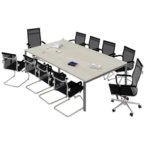 стол для переговоров nt 280х144 вяз натуральный/антрацит