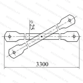 диагональ лрс (3,3м)
