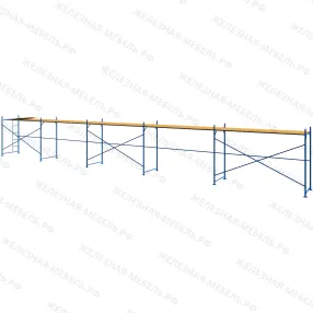 леса рамные строительные лрс-40 2х15 м (1 ярус с настилом)
