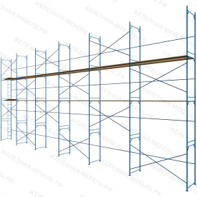 леса рамные строительные лрс-40 8х18 м (2 яруса с настилом)