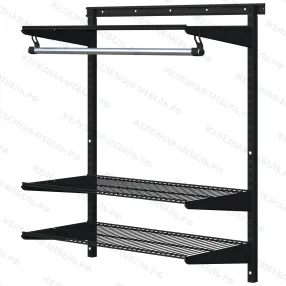 гардеробная система титан-gs-350s комплект №3 (цвет чёрный)