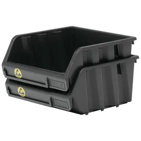 ящик пластиковый практик esd 200x157x90 антистатический