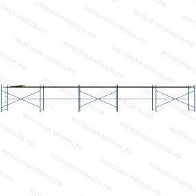 леса рамные строительные лрс-40 2х15 м (1 ярус с настилом)